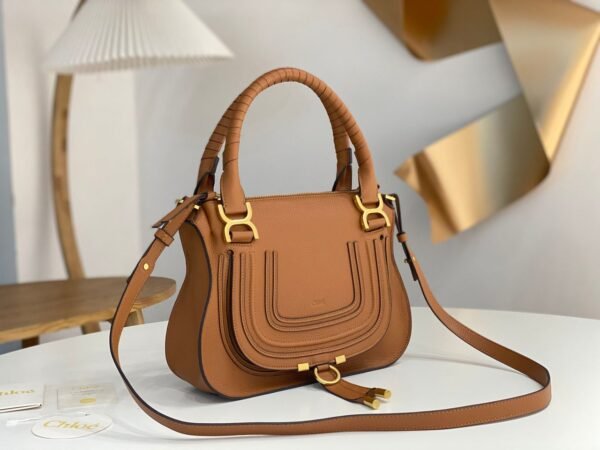 Marcie-genarbtem Braun 36 cm - Image 2