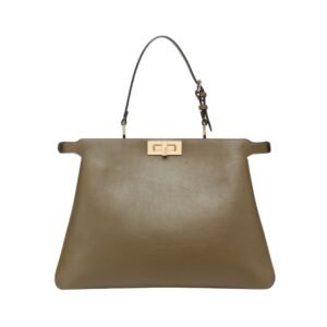Grüne Ledertasche 28cm