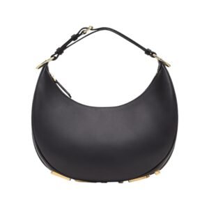 Schwarze Ledertasche 24.5 cm