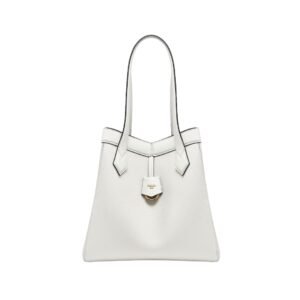 Umwandelbare Ledertasche in Weiß 27 cm
