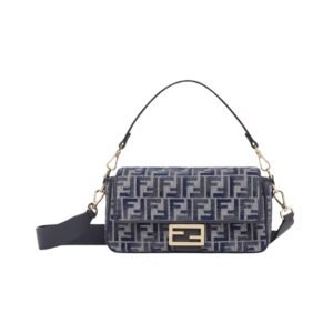 FF-Tasche aus dunkelblauer Chenille 15 cm