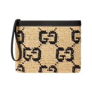 Clutch Natur/Schwarz 29 cm