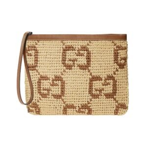 Clutch Natur/Braun 29 cm