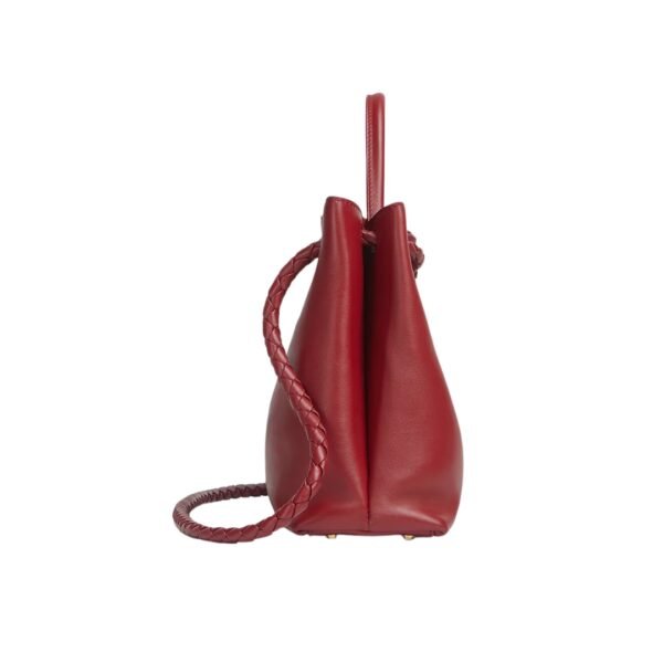 Top-Griff-Tasche aus seidigem Kalbsleder in Rosenholz 25 cm - Image 2