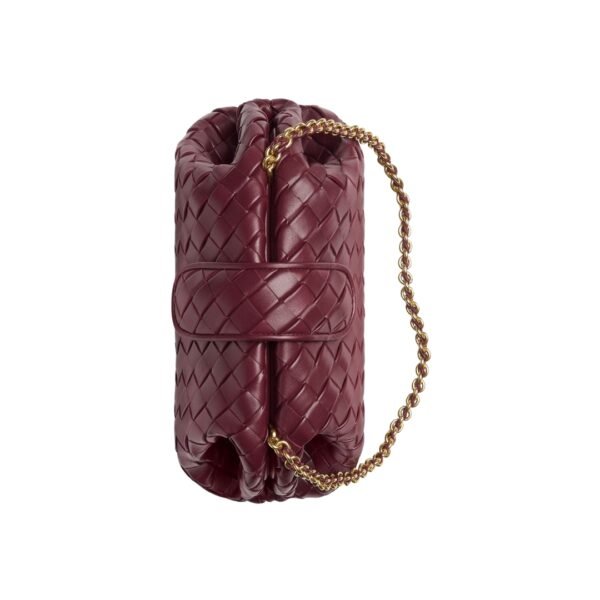 Lauren 1980 Clutch aus gepolstertem Intrecciato-Leder in Barolo 16.5 cm - Image 2