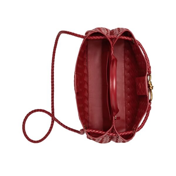 Top-Griff-Tasche mit verlängertem Griff in Rosenholz 18 cm - Image 2