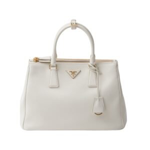 Große Galleria Ledertasche in Weiß 22.5 cm