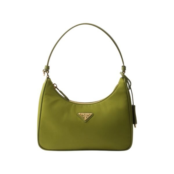 Re-Nylon- und Saffiano Efeugrün 17 cm