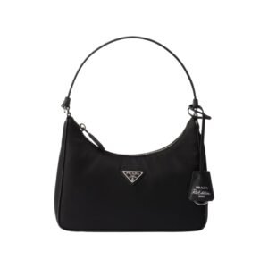 Die schwarze Re-Nylon-und Saffiano 17 cm