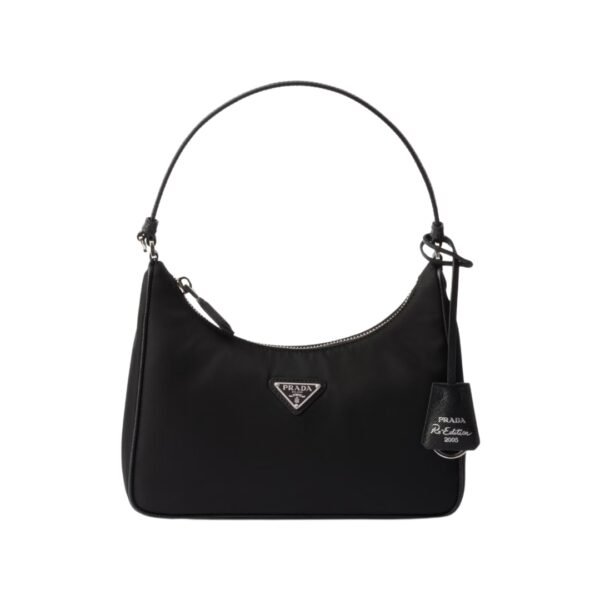 Die schwarze Re-Nylon-und Saffiano 17 cm