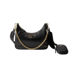 Re-Edition 2005 Ledertasche in Schwarz 18cm