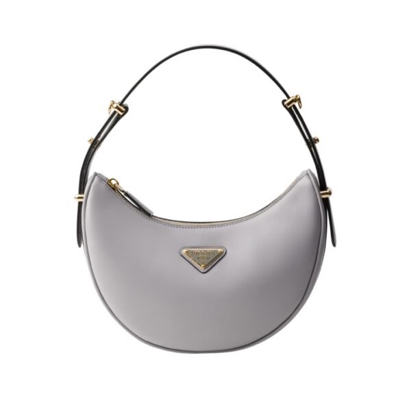 Arqué kleine Ledertasche Granitgrau 18.5cm