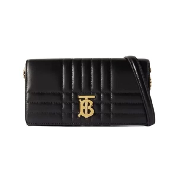 Ladies Lola Geldbörse mit Riemen Schwarz 23 cm