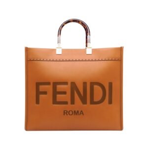 Braune Kalbsledertasche 31 cm