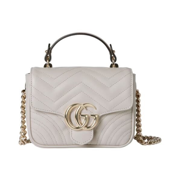 GG Marmont Mini-Tote Hellgrau 17 cm