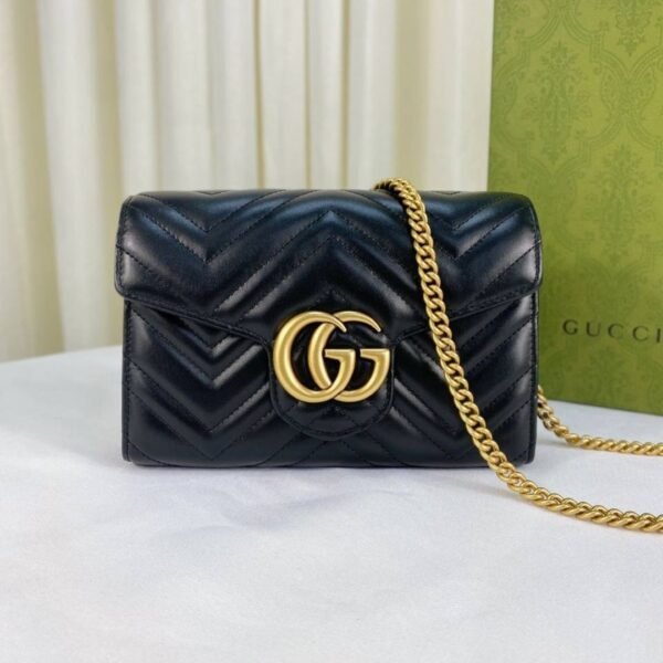 GG Marmont Matelasse Schwarz 20 cm - Image 2