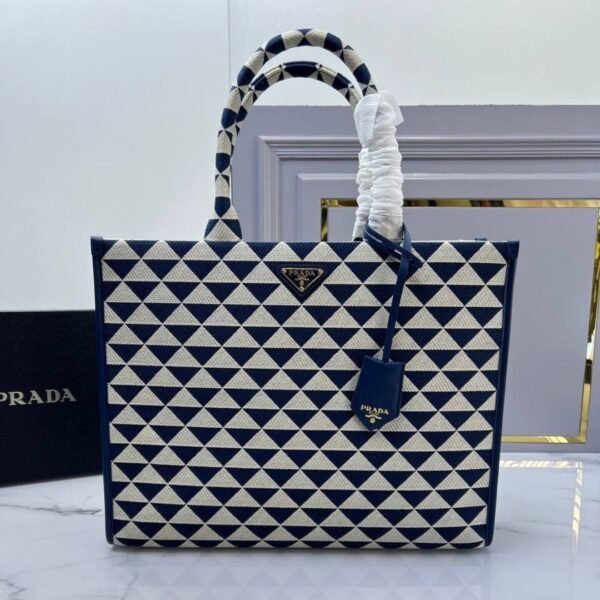 Symbole Embroidered Tote Blau 39 cm - Image 2