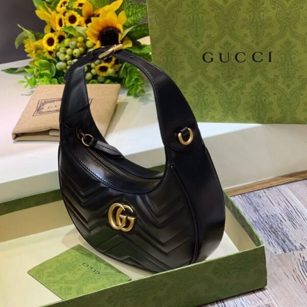 GG Marmont Half-Moon Schwarz 21 cm - Image 5