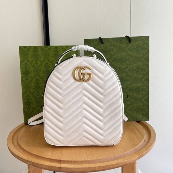 GG Marmont Backpack Weiß 23 cm - Image 2