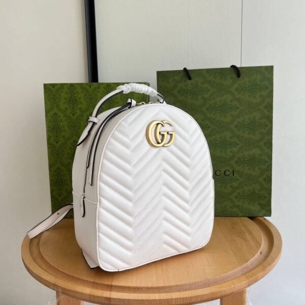 GG Marmont Backpack Weiß 23 cm - Image 3