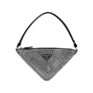 Saffiano Triangle With Crystals 25 cm