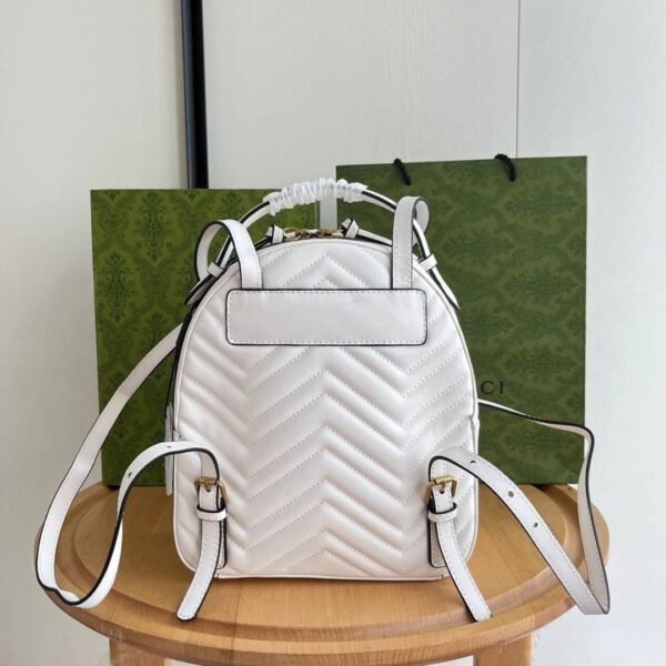 GG Marmont Backpack Weiß 23 cm - Image 5