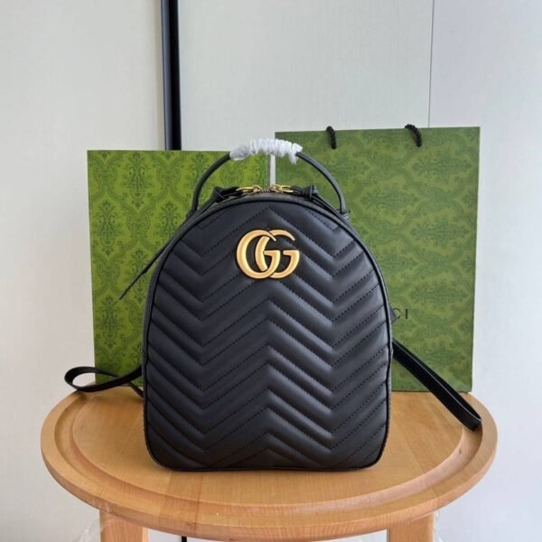 GG Marmont Backpack Schwarz 23 cm - Image 3