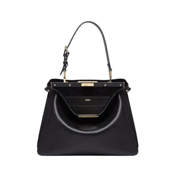 Schwarze Ledertasche  25.5 cm - Image 2