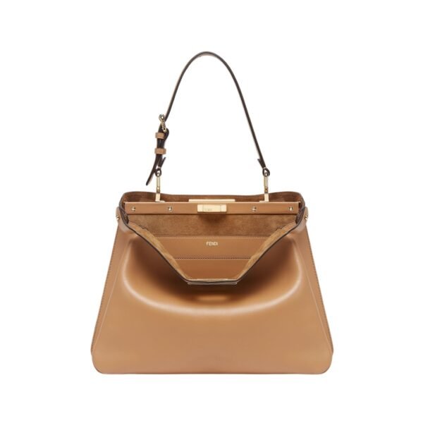 Ledertasche in Milchkaffee-Farbe 25.5 cm - Image 2