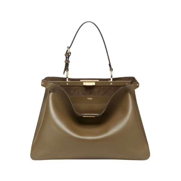 Grüne Ledertasche 28cm - Image 2
