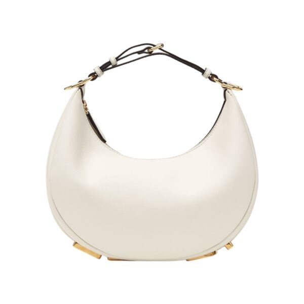 Mini weiße Ledertasche 13 cm - Image 2