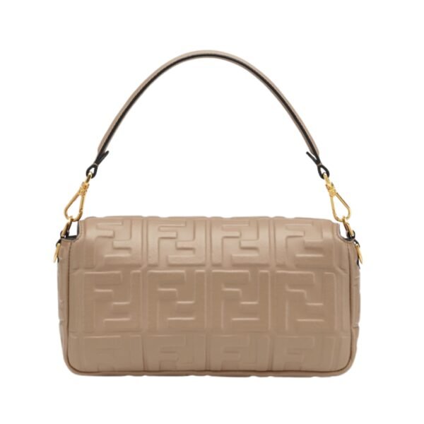 Ledertasche aus Nappaleder in Taupefarbe 15 cm - Image 2