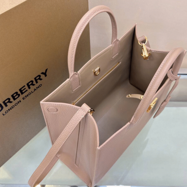 Frances Leder-Tote Beige 32,5 cm - Image 2