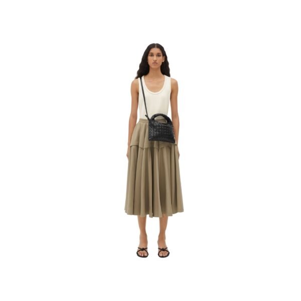 Crossbody-Tasche mit Intrecciato in Schwarz 14.5 cm - Image 2