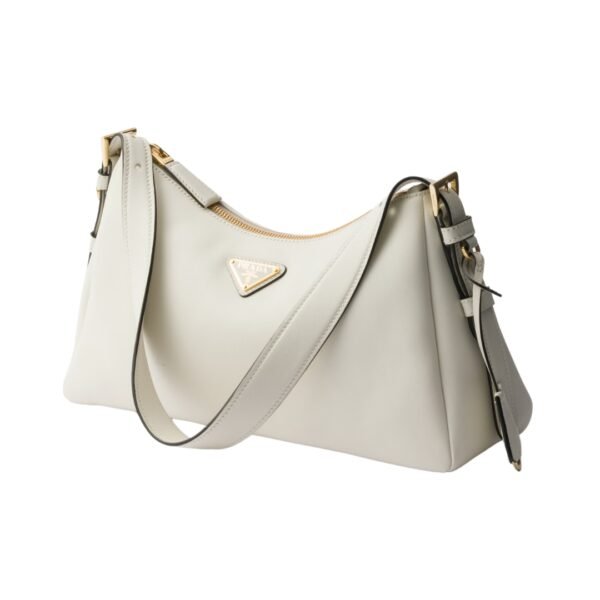 Aimée mittelgroße Lederhandtasche in Weiß 18cm - Image 2