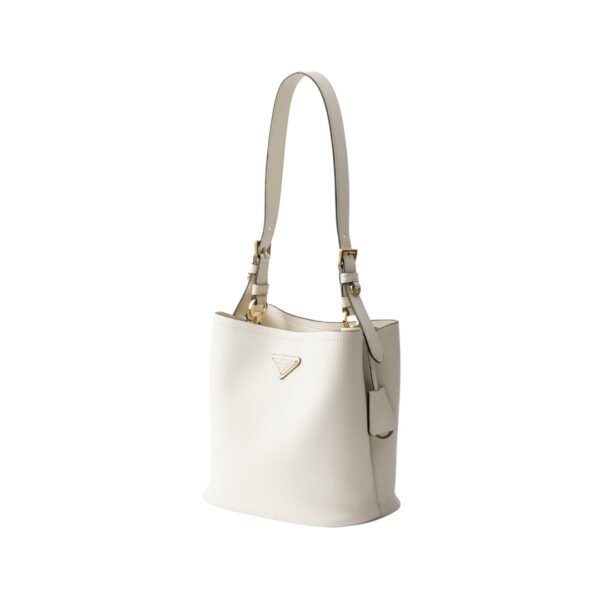 Mittelgroße Ledertasche in Weiß 22.5 cm - Image 2