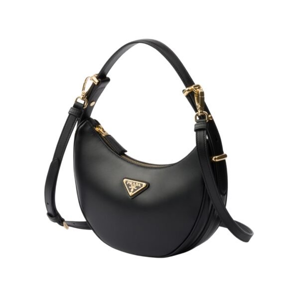 Arqué kleine Lederschultertasche Schwarz 18.5cm - Image 2