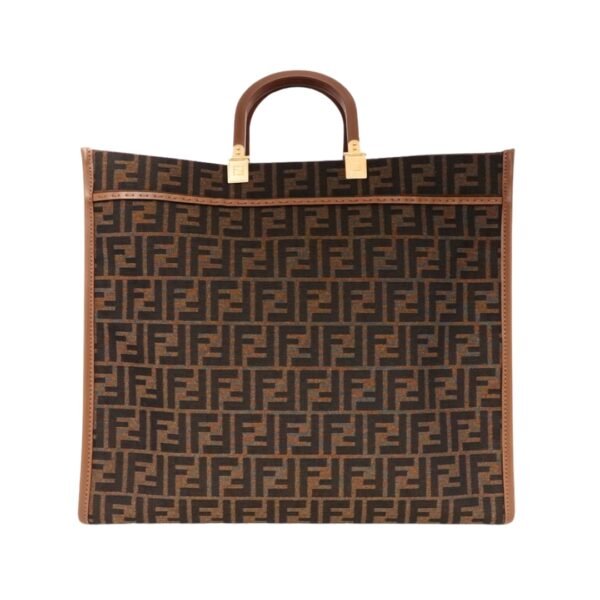 FF braune Stoff Shopping Tasche 35 cm - Image 2