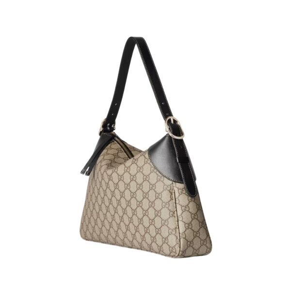 Dunkelbraun GG Emblem Schultertasche 37 cm - Image 2