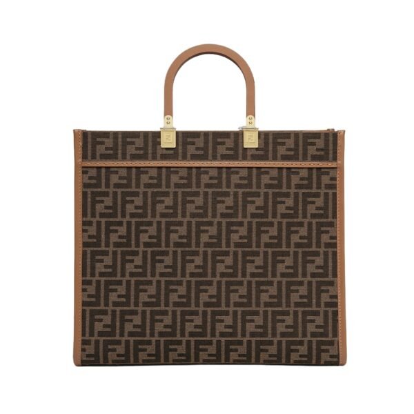 Braune FF Stoff-Shoppingtasche 31 cm - Image 2