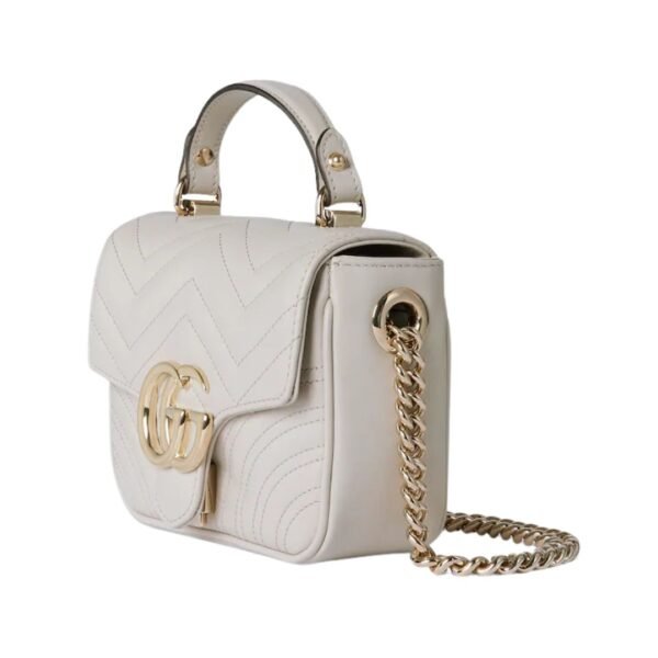 GG Marmont Mini-Tote Hellgrau 17 cm - Image 2