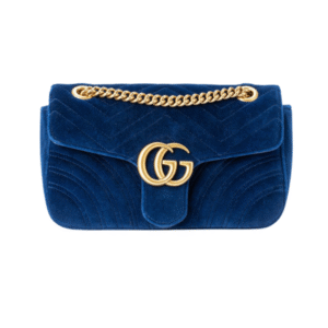 GG Marmont Velvet Schwarz 26 cm