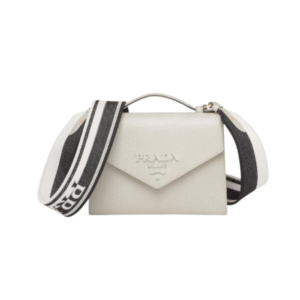 Monochrome Saffiano Weiß 21 cm