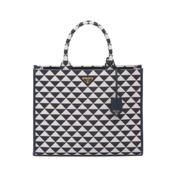 Symbole Embroidered Tote Blau 39 cm