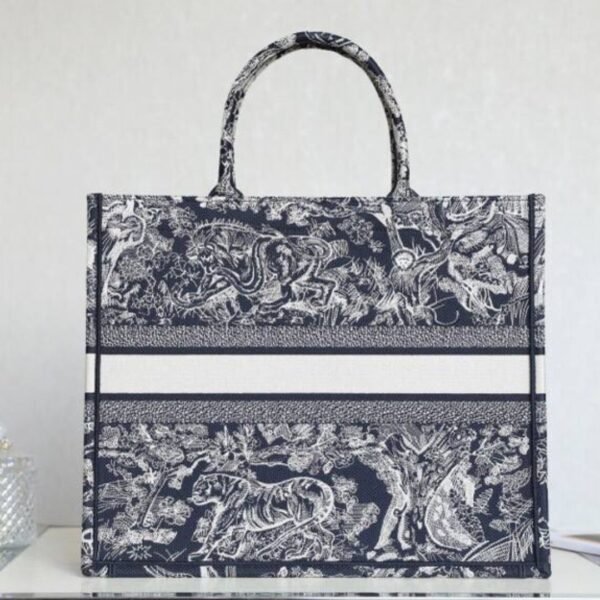 Book Tote Blau/Beige 42 cm - Image 3