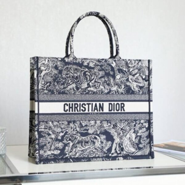 Book Tote Blau/Beige 42 cm - Image 4