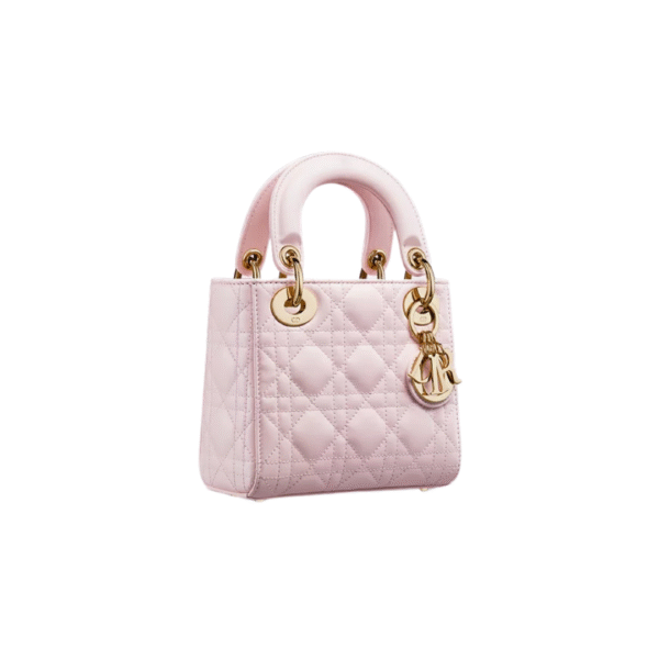 Blush roze lamsleer met Cannage-motief 20cm - Image 3