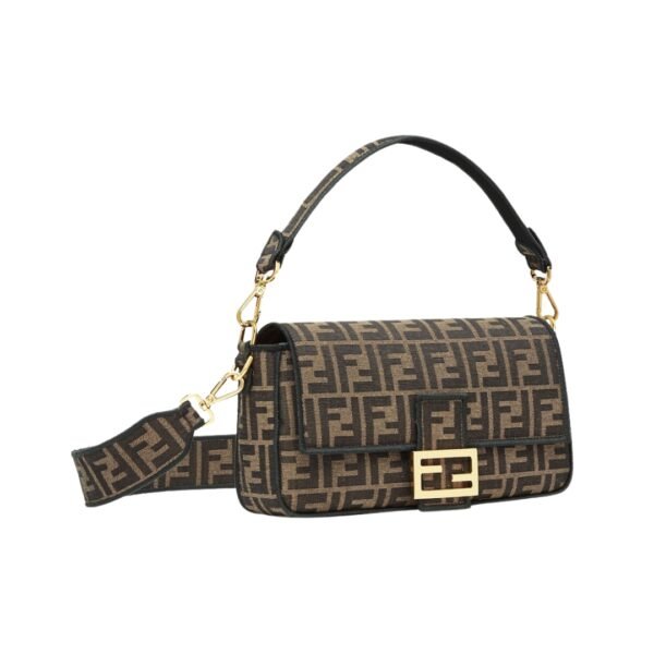 FF-Tasche aus braunem Stoff 15 cm - Image 3