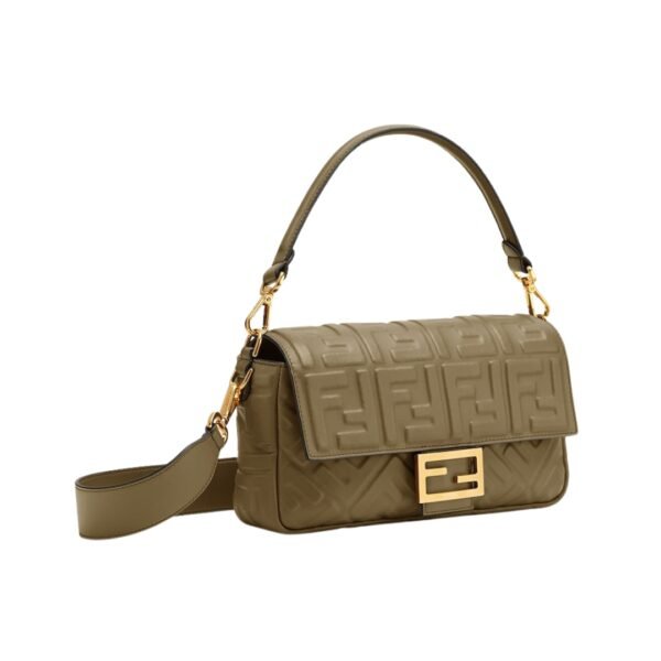 Ledertasche aus grünem Nappaleder 15 cm - Image 3