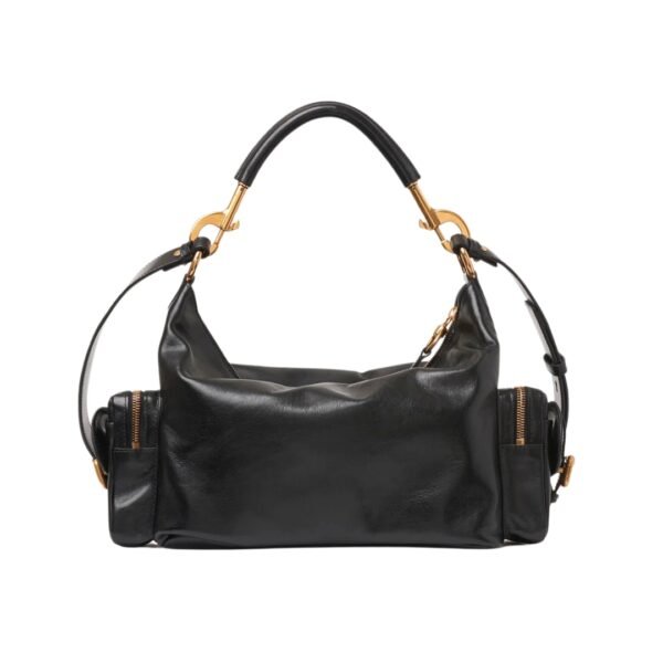 Kamera-Tasche aus glänzendem Leder 34 cm - Image 3